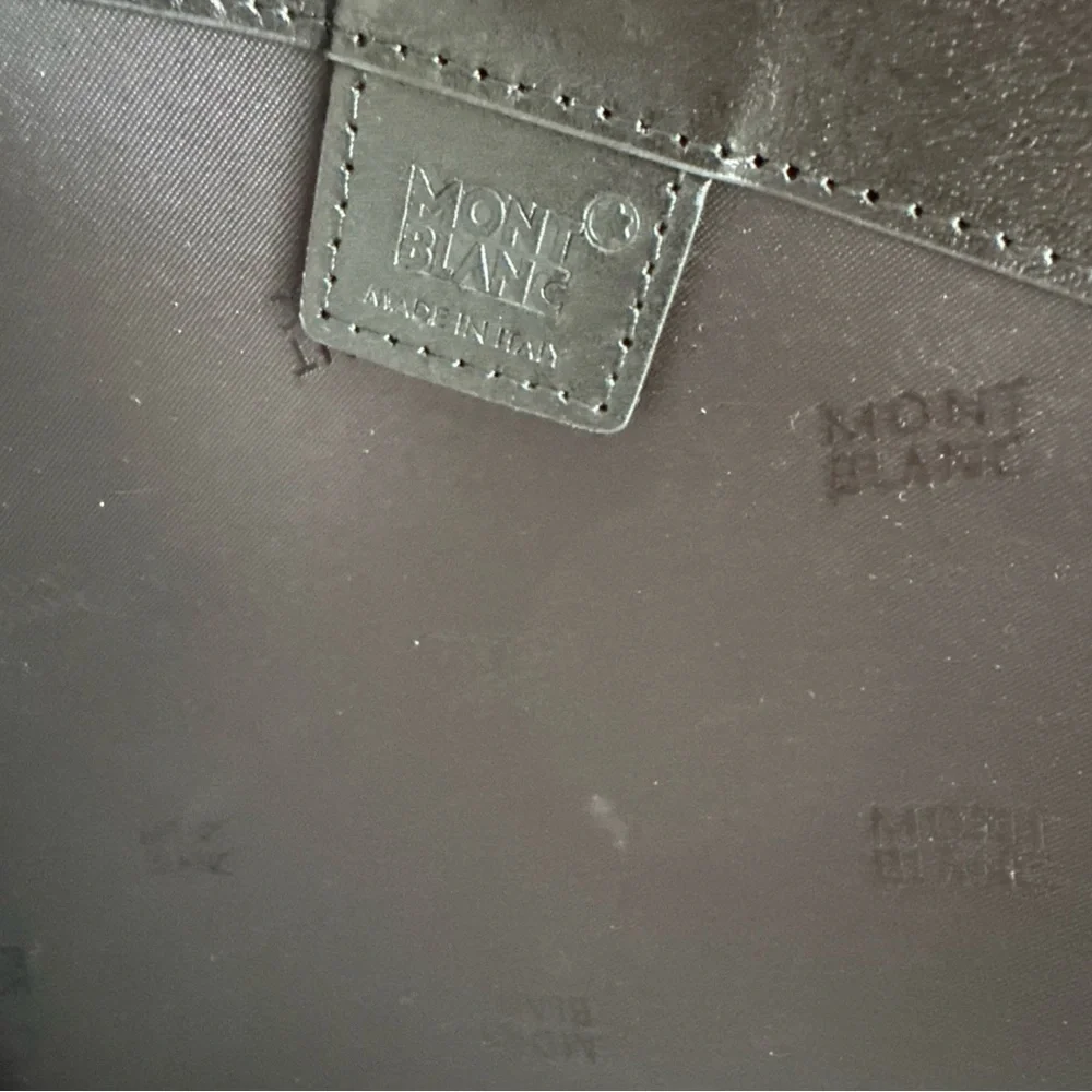 Montblanc Meisterstuck Black Leather Portfolio/Document Case, Zipper, MB114519